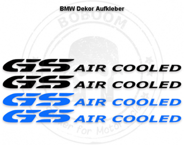 The GS AIR COOLED sticker for the air-cooled BMW