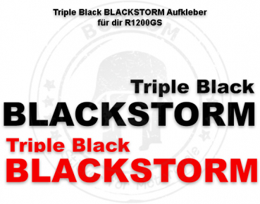 Die Triple Black BLACKSTORM Aufkleber