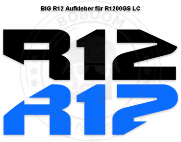 The BIG R12 decor sticker for the BMW R1200GS - LC