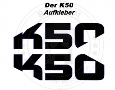 BIG K50 decor sticker for the BMW R1200GS up to 2017