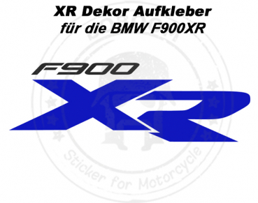 Die XR Dekor Aufkleber - Verkleidung der BMW F900XR