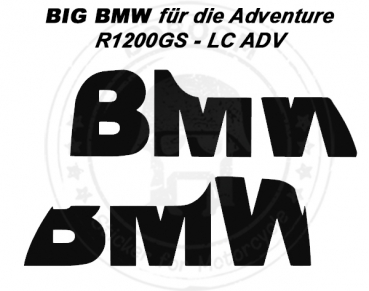 Der BIG BMW Dekor Aufkleber für die BMW R1200GS - LC  - Adventure - ADV