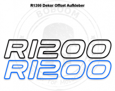 Die R1200 Offset Aufkleber für jede BMW R1200