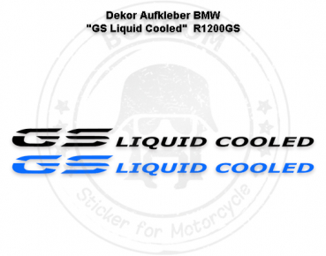 Der GS Liquid Cooling Aufkleber für Wassergekühlte BMWs