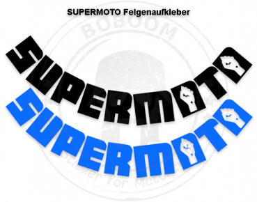 The SUPERMOTO rim sticker for 17" bis 19" Rim