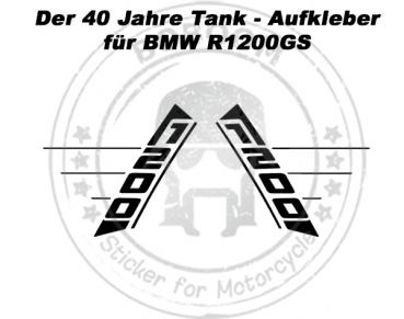 The 40 years GS decor sticker for the GS - LC models