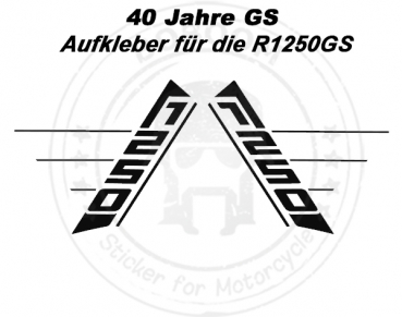 Der 40 Jahre GS Dekor Aufkleber für die GS LC Modelle