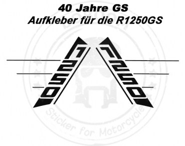 The 40 years GS decor sticker for the GS - LC models