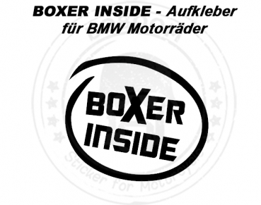The BOXER INSIDE sticker