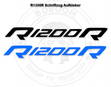 Der R1200R Dekor Schriftzug Aufkleber