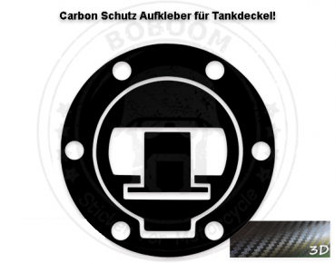 Carbon gas cap protection sticker