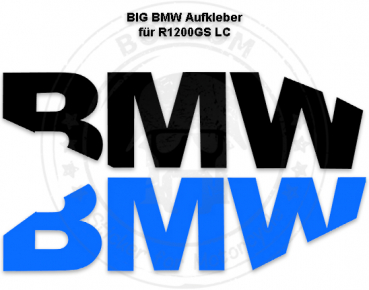 Der BIG BMW Dekor Aufkleber für die BMW R1200GS - LC