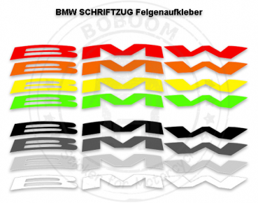 Die BMW Felgen Aufkleber für viele Modelle