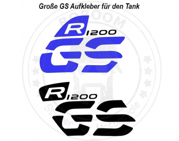 Der große R1200 GS Aufkleber für den Tank