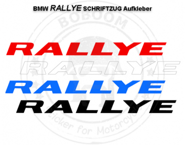 RALLYE Dekor Schriftzug für BMW Motorrad Modelle