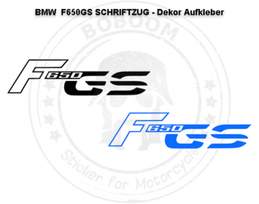 F650 GS decor lettering sticker for the BMW F650GS