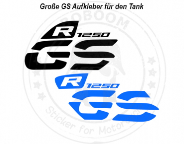 Die R1250 GS Aufkleber für den Tank