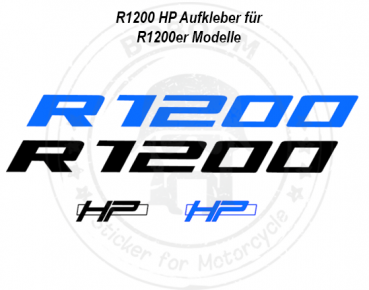 The R1200 HP decor sticker