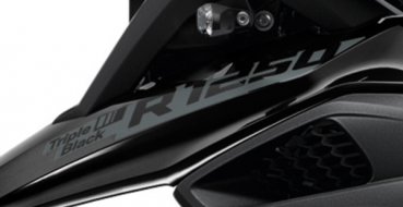 BMW R1250 Triple Black Schnabel Aufkleber - Schwarz