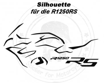 Silhouette der BMW R1250RS