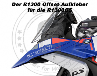 Die R1250 Offset Aufkleber für jede BMW R1250