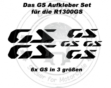 Das GS Aufkleber Set für R1300GS