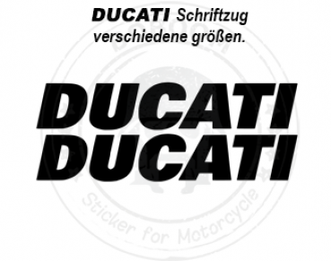 DUCATI lettering sticker