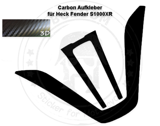 Stiker for Motorcycle - Der 3D Carbon Heck Fender Schutzaufkleber  Aufkleber für die S1000XR