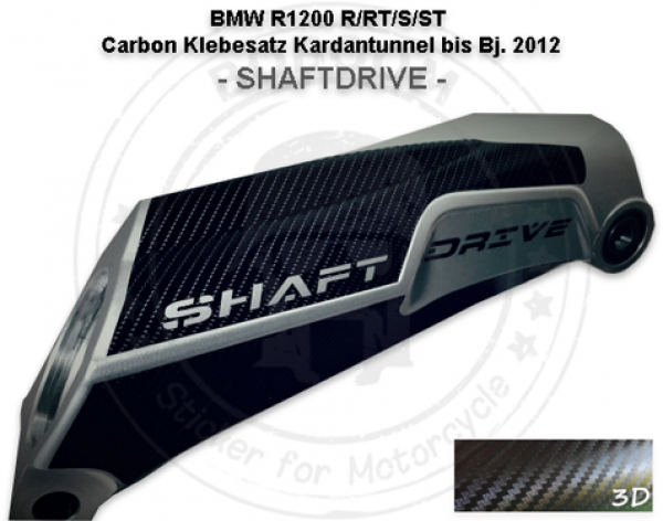 Carbon Klebesatz Kardantunnel für R1200 R/RT/RS/S/ST bis Bj.2012