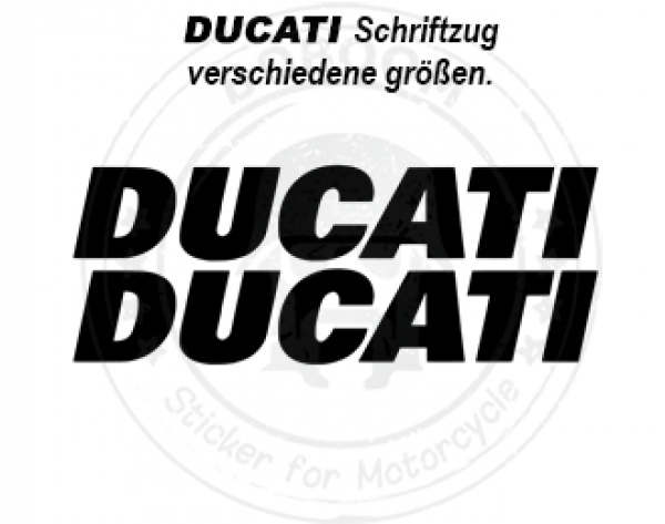 Stiker for Motorcycle - Ducati Aufkleber Schriftzug