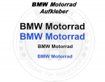 Das BMW Motorrad Aufkleber Set 4 Stück